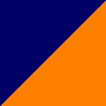 nachtblau/orange