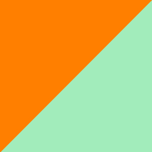 orange/mintgrün